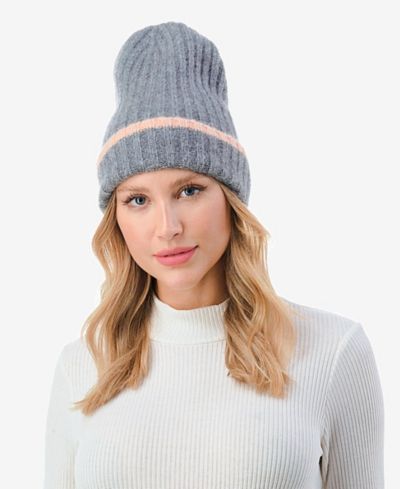 Женская трикотажная шапка Marcus Adler Stripe Cuff Ribbed