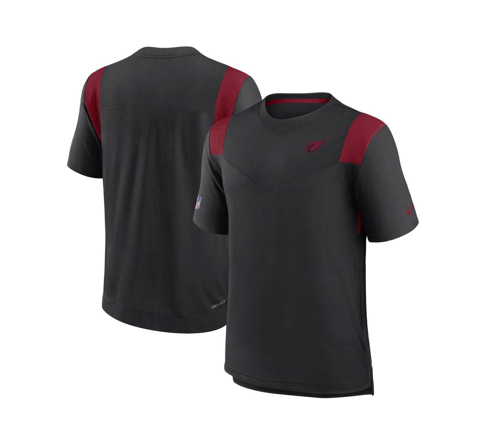 Men's Nike Black Arizona Cardinals Sideline Tonal Logo Performance Player T-shirt