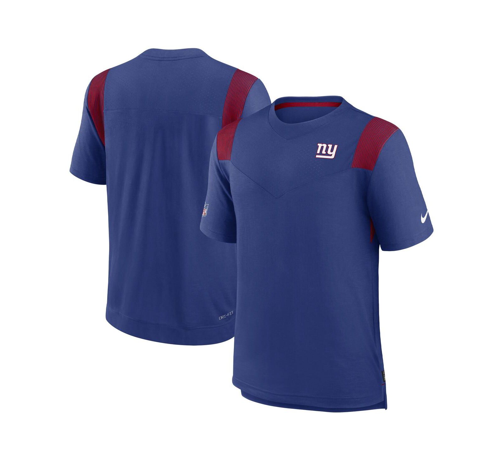 Men's Nike Royal New York Giants Sideline Tonal Logo Performance Player T-shirt