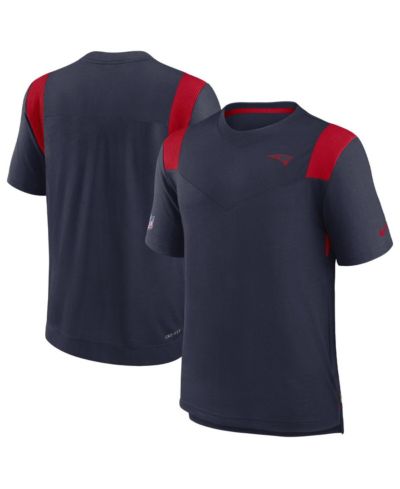 Мужская футболка Nike Navy New England Patriots Sideline Tonal Logo Performance Player