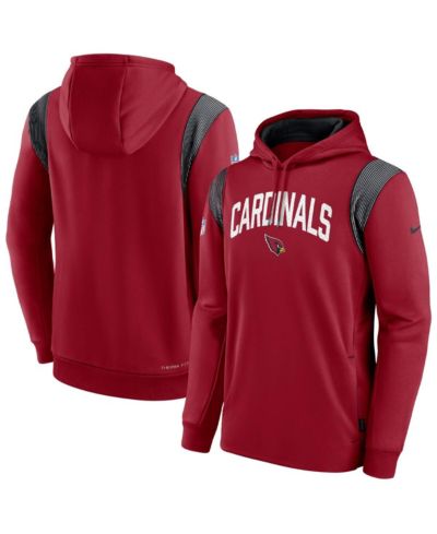 Мужское худи Nike Cardinal Arizona Cardinals Sideline Athletic Stack Performance Pullover