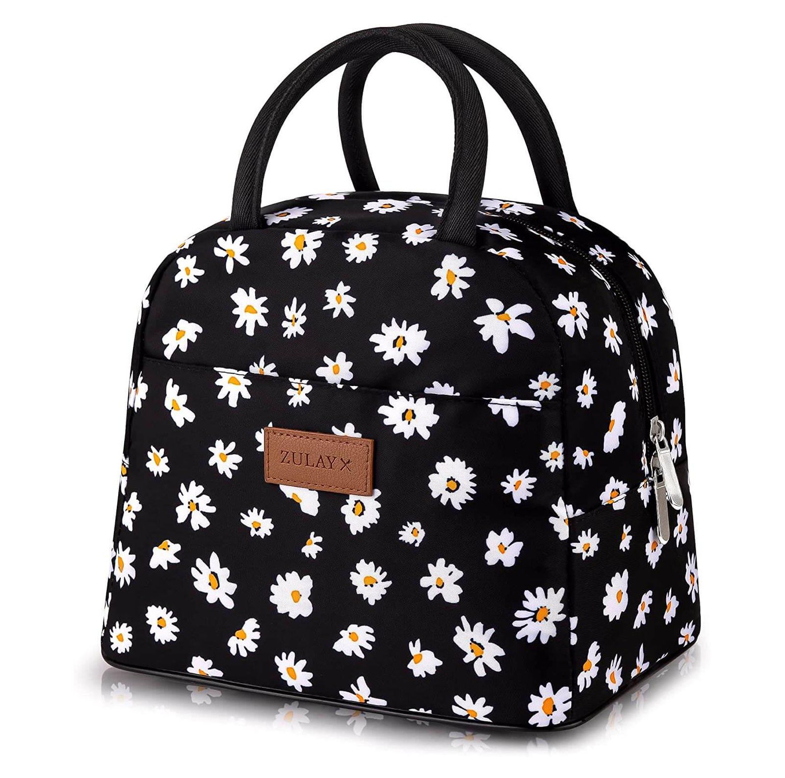 Insulated Tote Lunch Bag With Soft Padded Handles