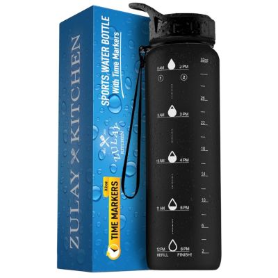 Zulay Kitchen Бутылка для воды Hydration Nation с маркером времени 32oz