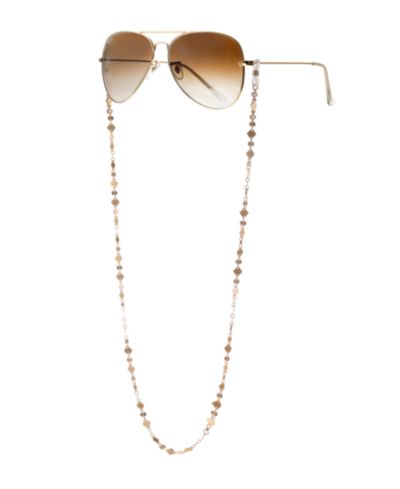ETTIKA Women's 18k Gold Plated Real Aces Glasses Chain