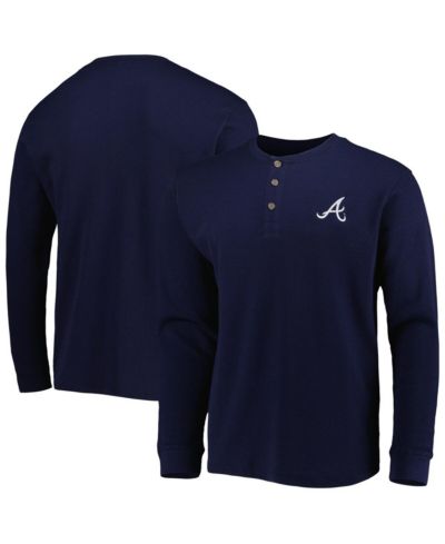 Мужская футболка Dunbrooke Atlanta Braves Navy Maverick с длинным рукавом