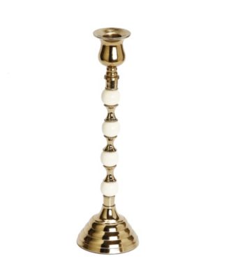 Подсвечник Classic Touch с бусинами, 5" x 10"