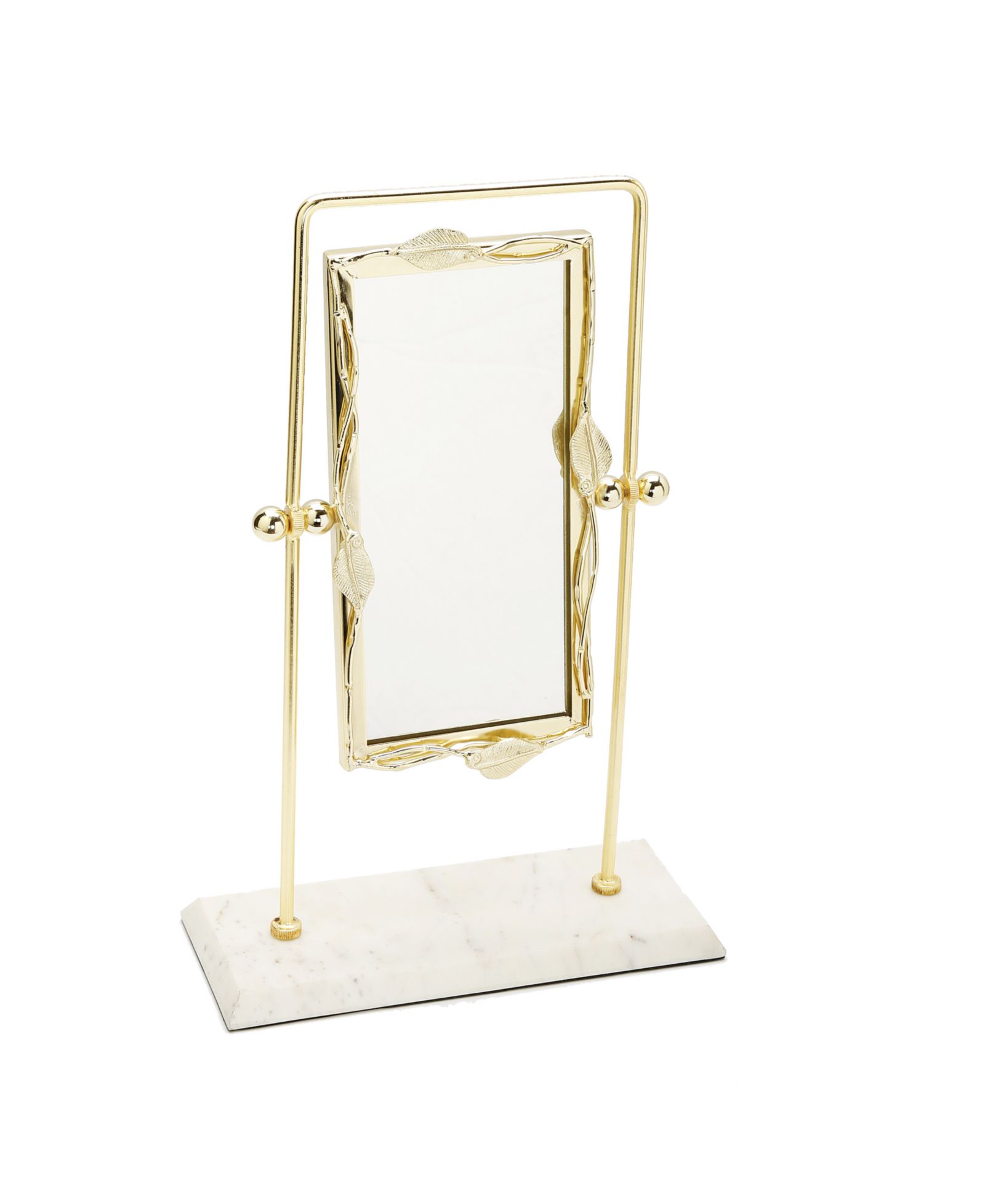 Настольное зеркало Classic Touch прямоугольное с мраморным основанием 5" x 17"