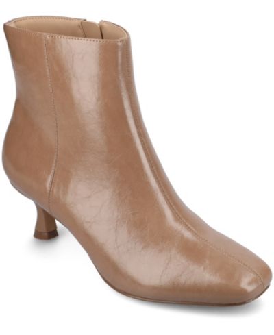 Journee Collection Женский Kelssa Square Toe Kitten Heel Dress Booties