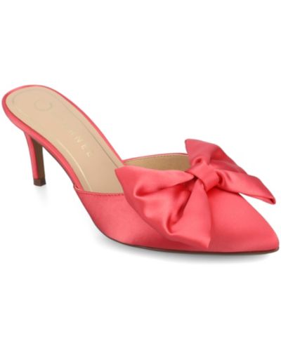 Journee Collection Women's Tiarra Bow Dress Mules