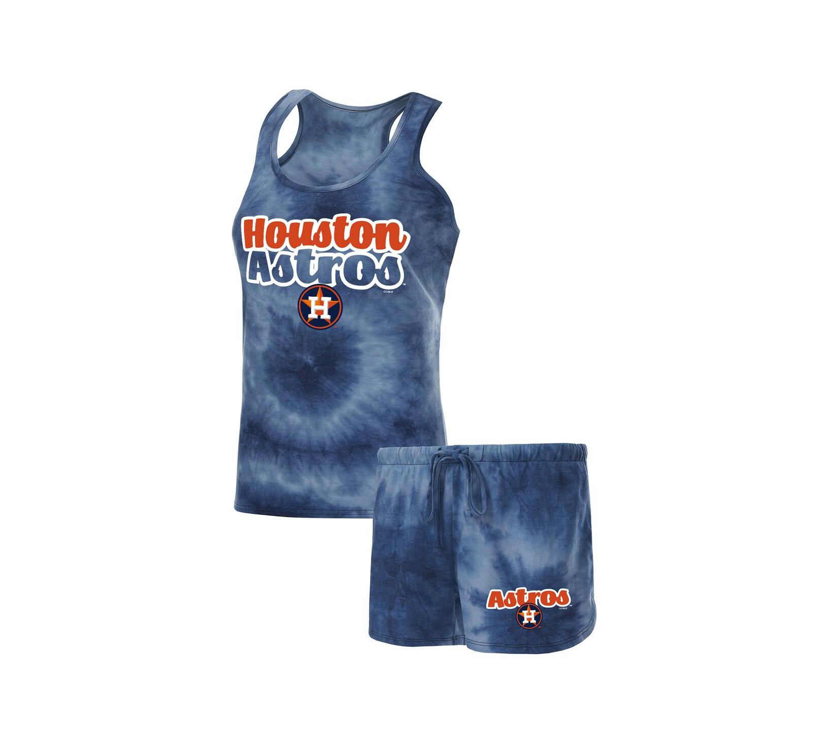 Женский комплект Concepts Sport Navy Houston Astros Tank Top и Shorts