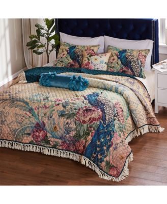 Комплект из 3 предметов Greenland Home Fashions Eden Peacock, Full/Queen
