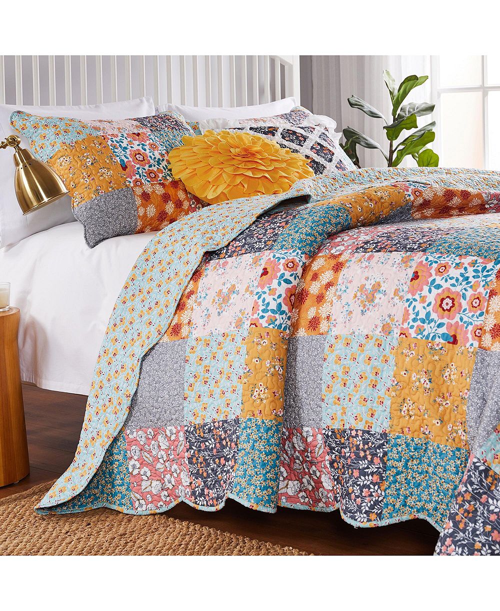 Комплект из 2-х стеганых покрывал Greenland Home Fashions Carlie Calico, Twin/Twin XL