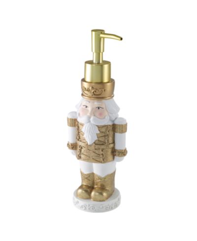 Avanti Nutcracker Gold Holiday Resin Soap/Lotion Dispenser