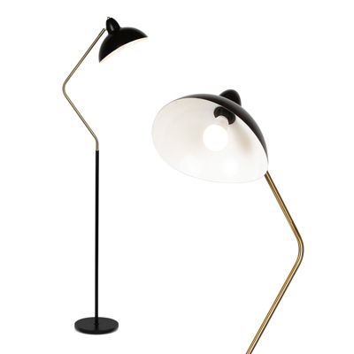 Brightech Swoop Elegant LED Reading Floor Lamp, Adjustable Shade