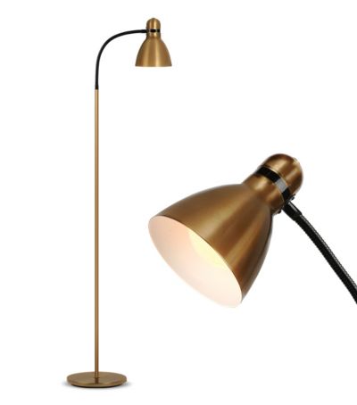 Avery 63" Adjustable Gooseneck LED Reading Floor Lamp, Light Bulb Included