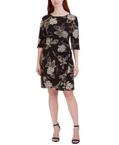 Женское платье Robbie Bee Plus Size Floral-Print Sheath