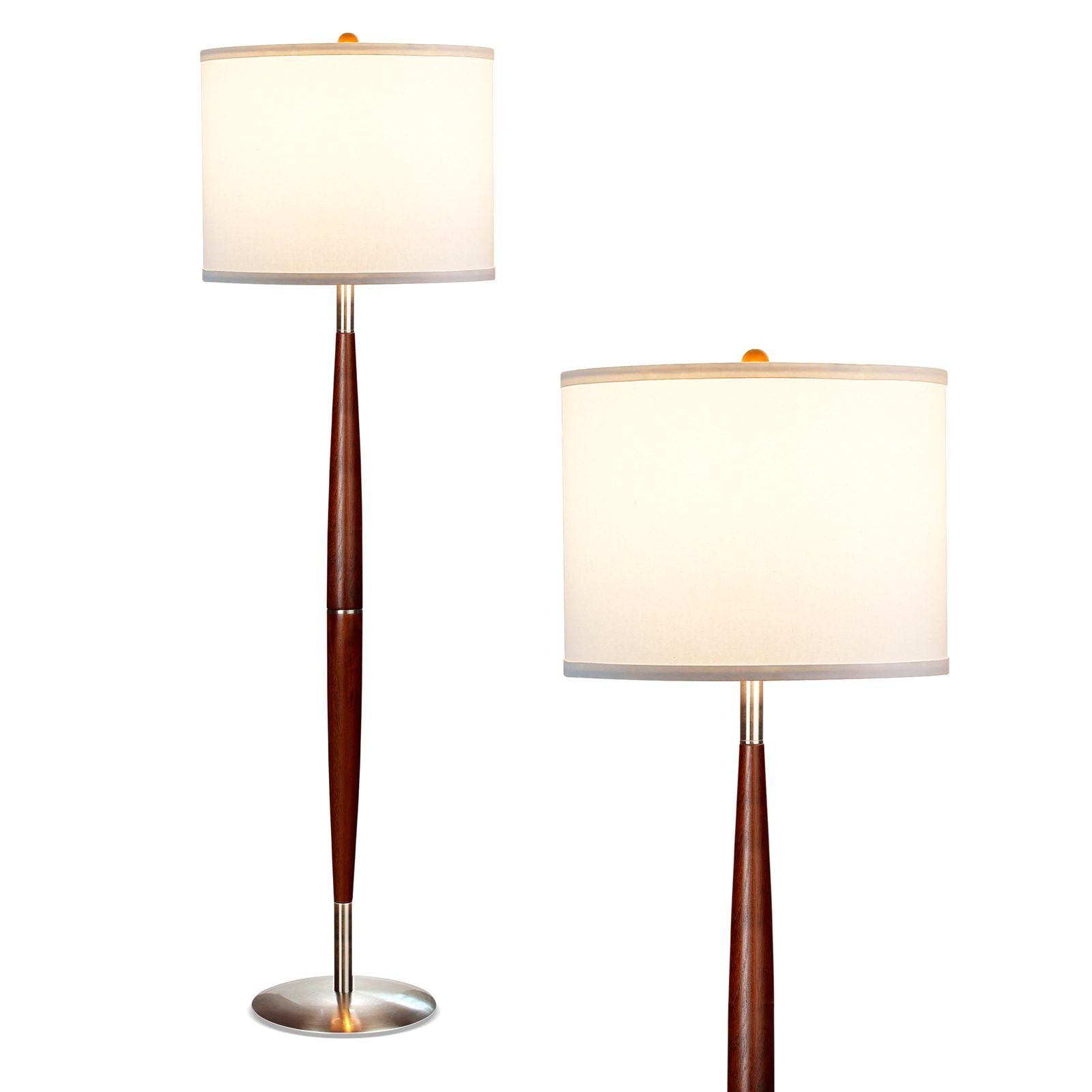 Lucas 61" LED Standing Floor Lamp with Drum Shade