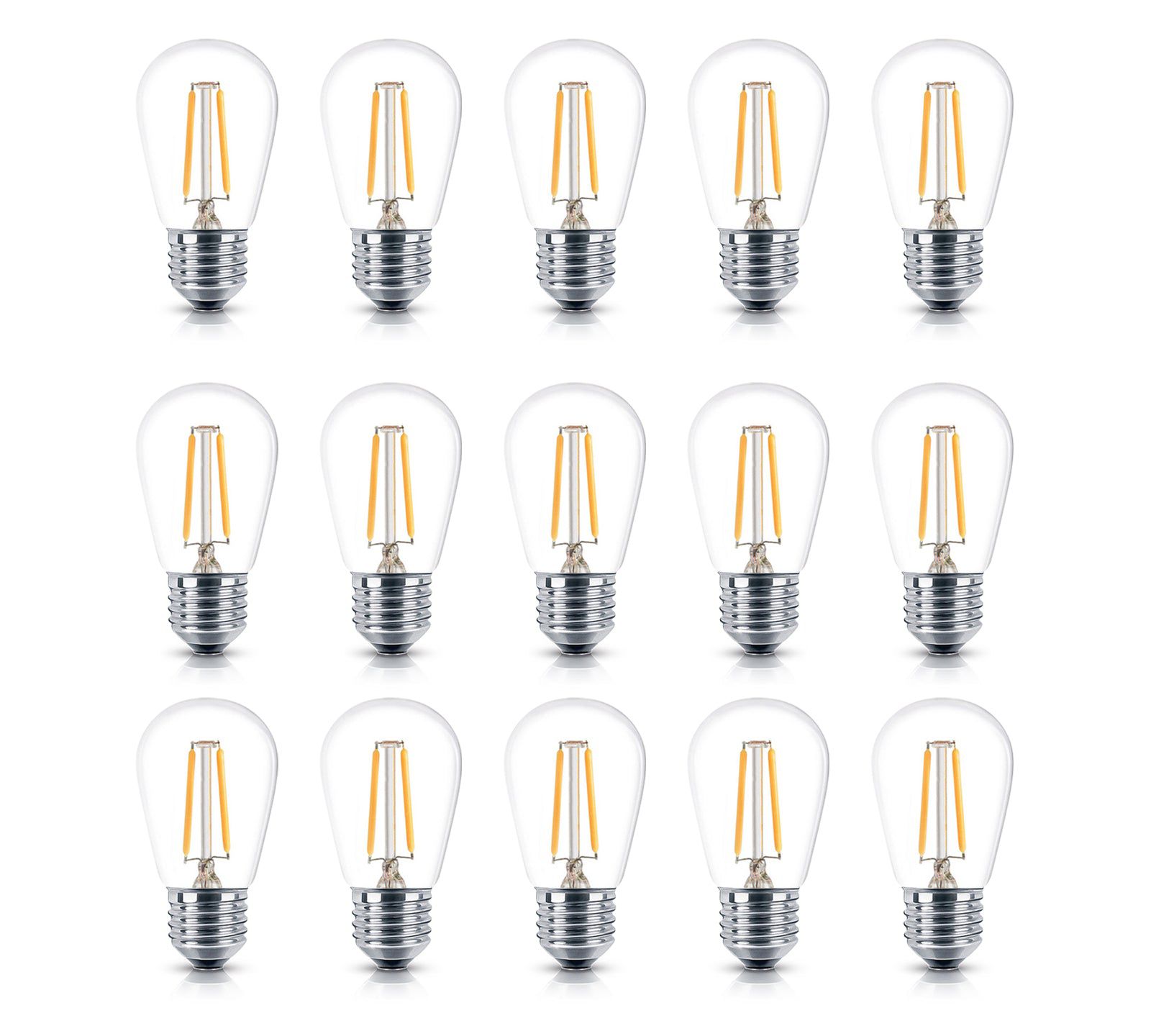 Лампы Brightech S14, E26 Base, 1 Watt, 2700K Soft White, 15 шт. упаковка