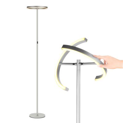 Brightech Halo Split  LED Torchiere Floor Lamp with Adjustable Head