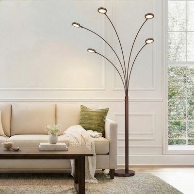 Brightech Orion LED Tree Arc Floor Lamp with 5 Adjustable Arms