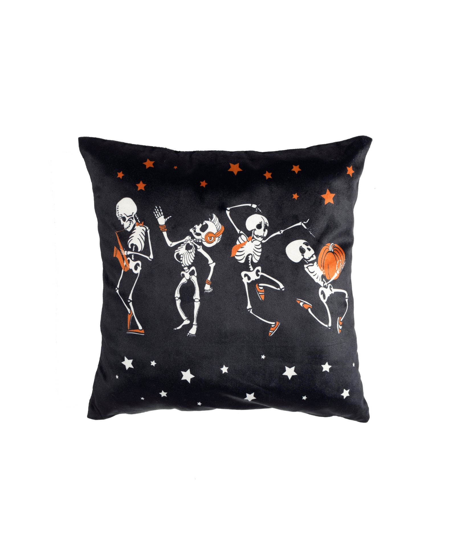 Lush Décor Rocking Skeleton Decorative Pillow, 12" x 12"