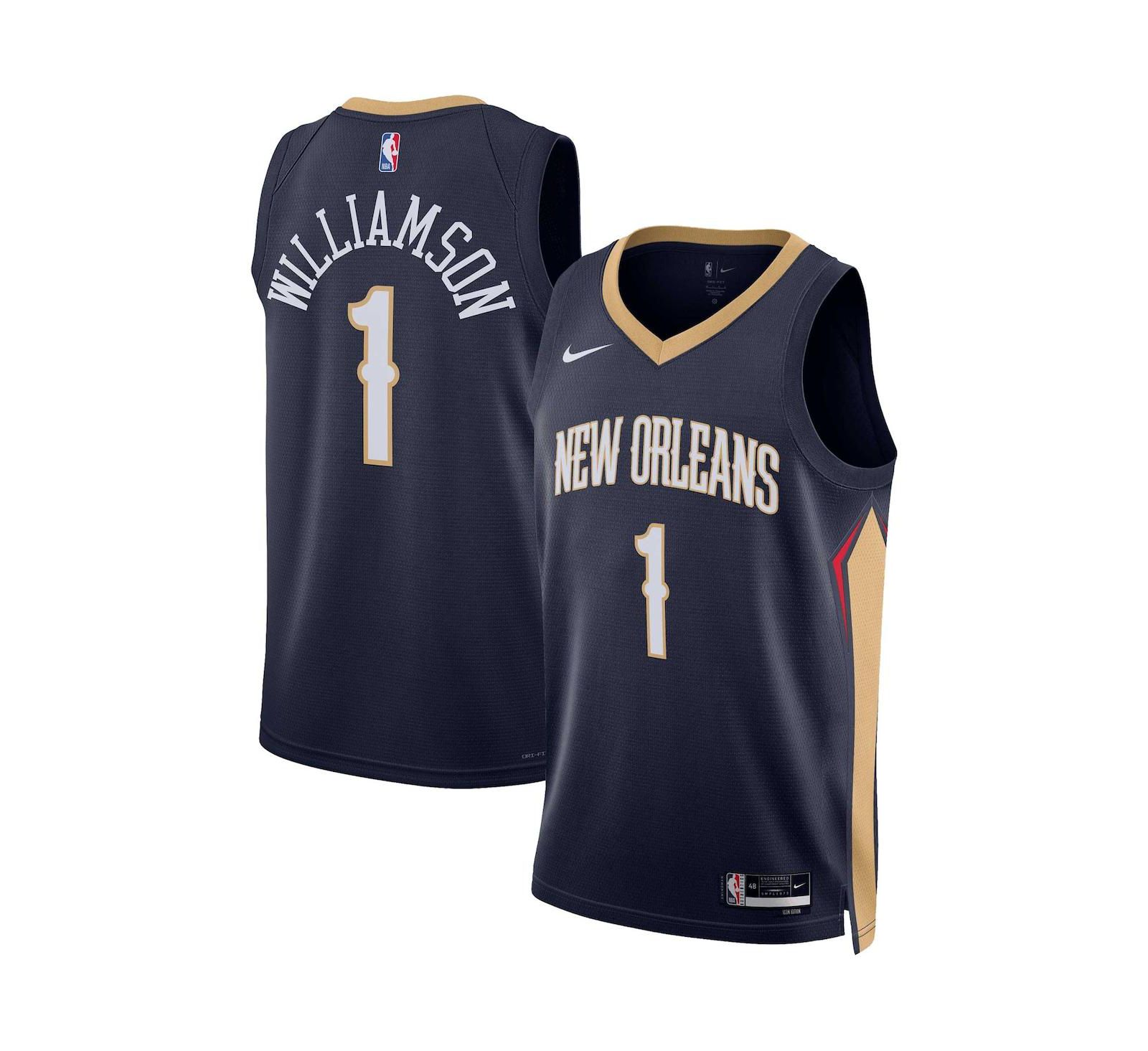 Мужская джерси Nike Zion Williamson New Orleans Pelicans Swingman - Icon Edition