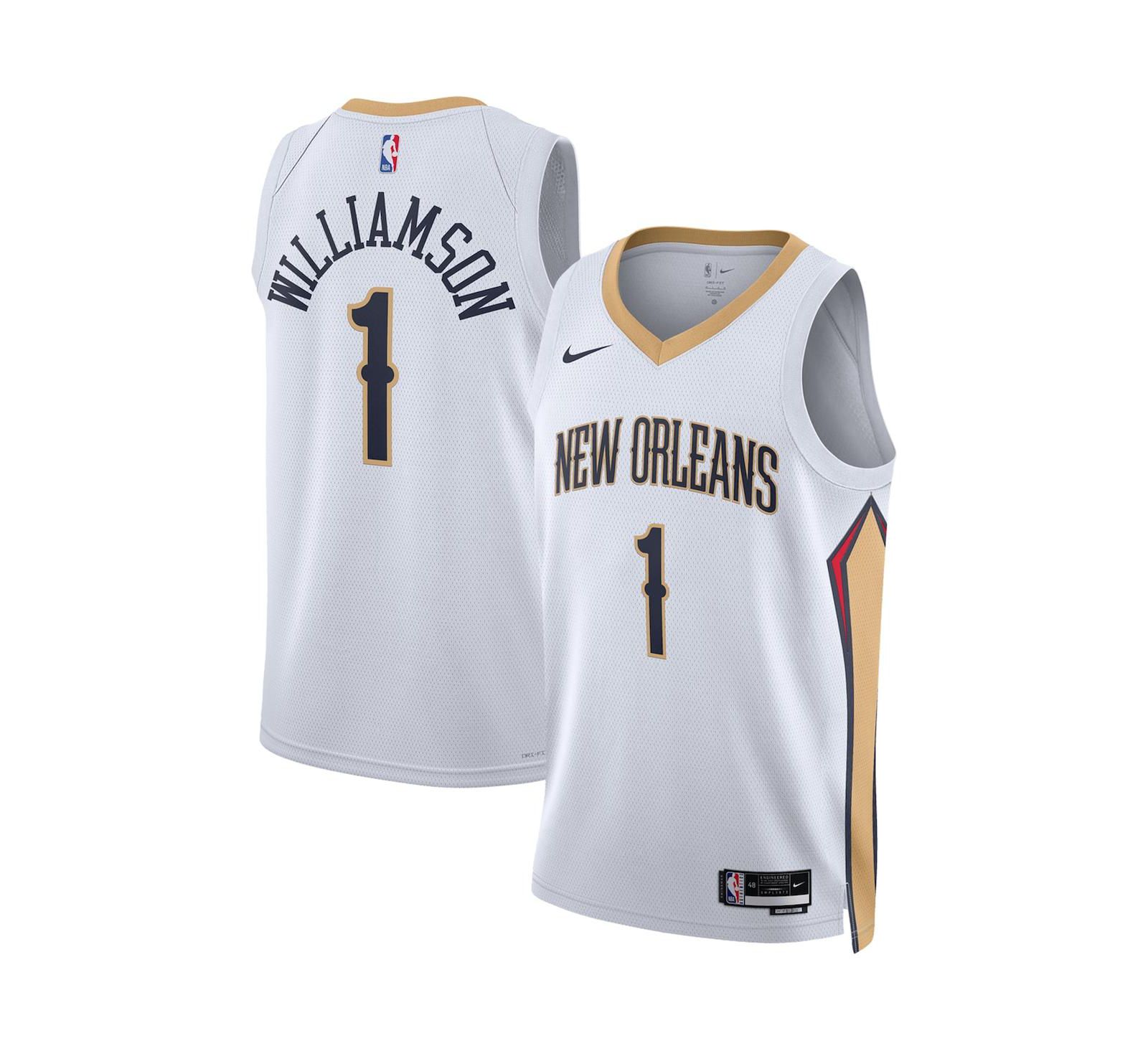 Men's Nike Zion Williamson White New Orleans Pelicans Swingman Jersey - Association Edition