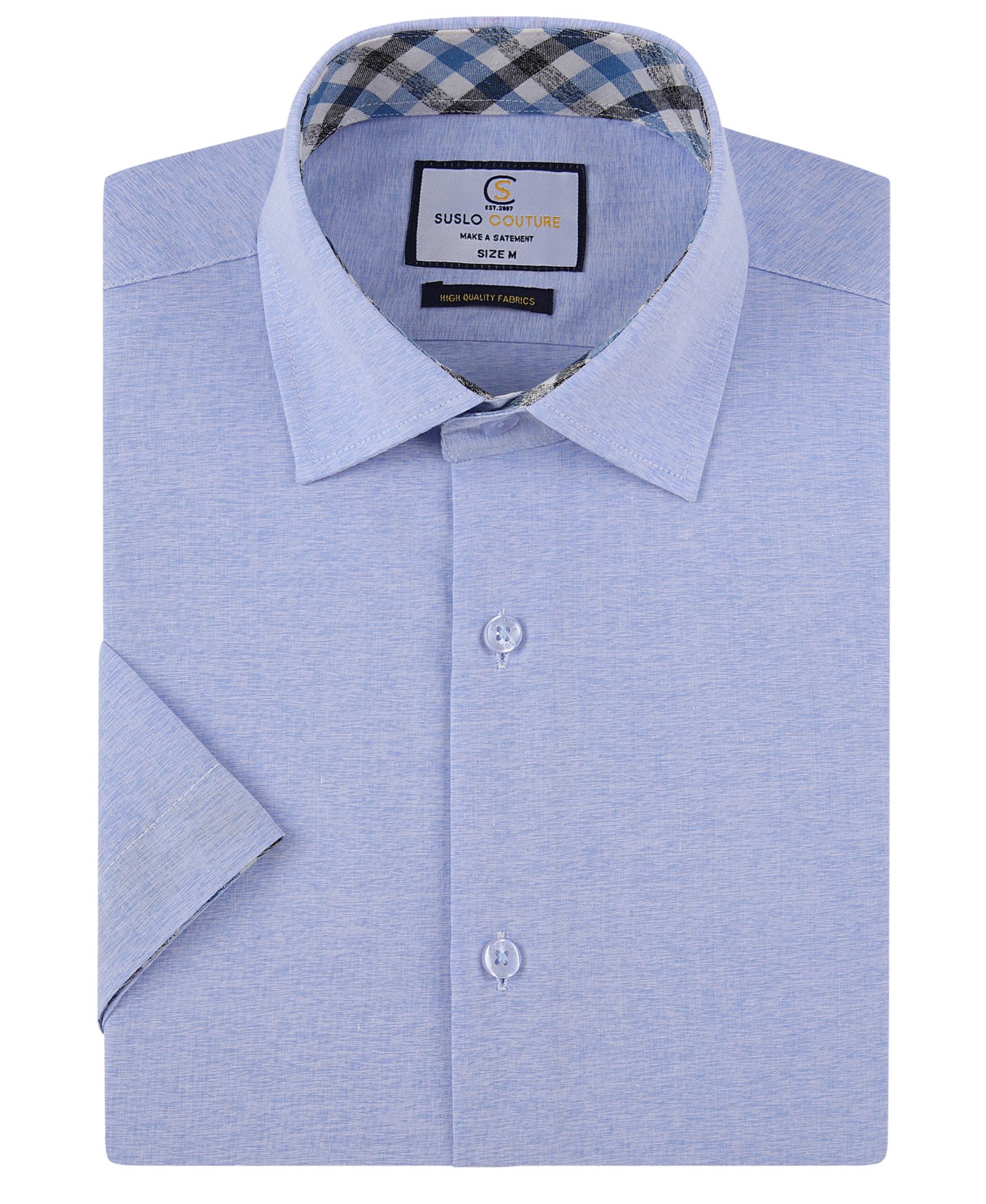 Мужская рубашка Suslo Couture Slim Fit Linen Look