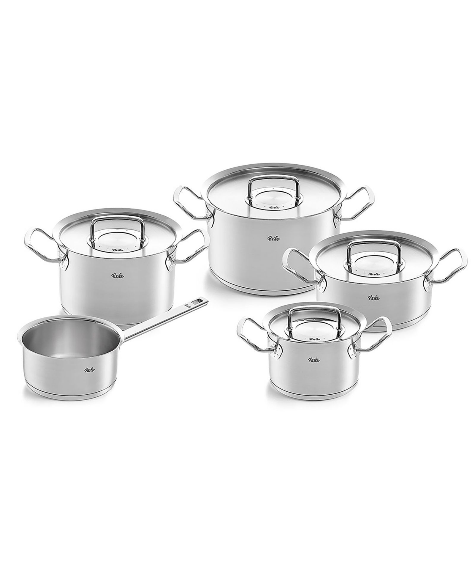Набор посуды Fissler Original-Profi Collection Stainless Steel 9 Piece с сотейником