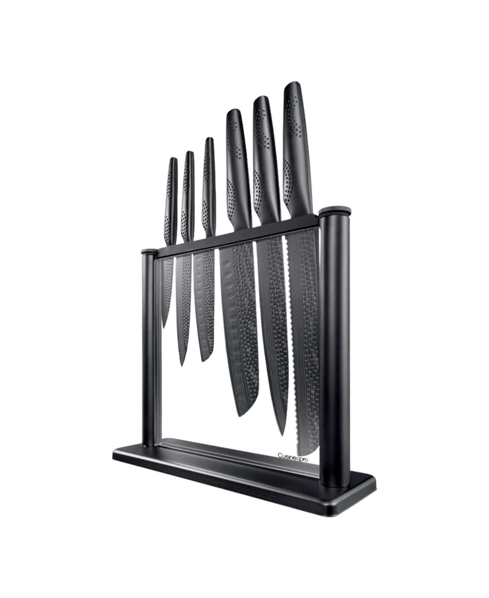 Cuisine::pro® Id3 Black Samurai Gozen Knife Block Set, 7 Piece