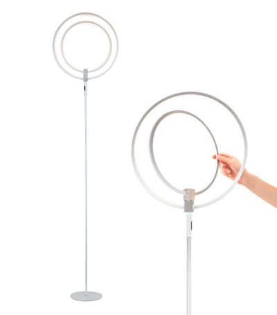Eclipse 79" LED Torchiere Напольный торшер с регулируемыми кольцами