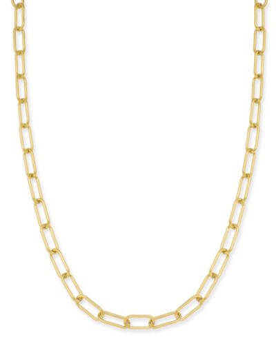 Ожерелье-чокер Lola Ade 18k Gold-Plated Stainless Steel Paperclip Chain 18"