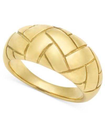 Кольцо Lola Ade 18k Gold-Plated Stainless Steel Biricki-Etched