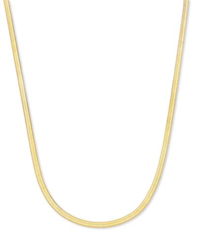 Lola Ade ожерелье-чокер Herringbone из позолоченной стали 18k Gold-Plated 17-3/4"