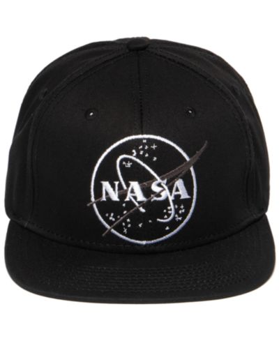 NASA Men's Circle Logo Flat Bill Baseball Adjustable Cap