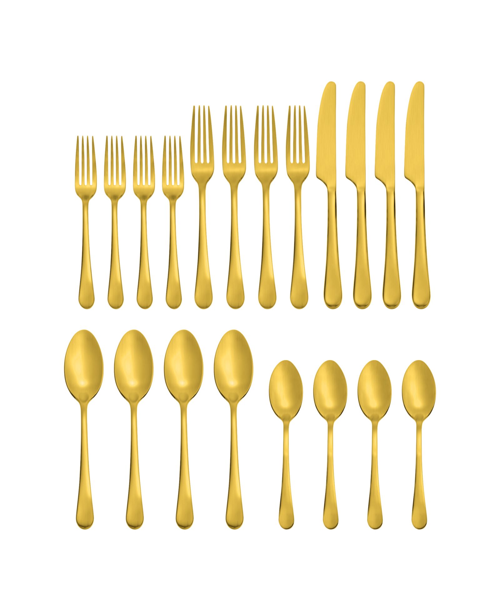Набор столовых приборов Hampton Forge Mirabella Satin Titanium 18/0 Stainless Steel, 20 Piece Set