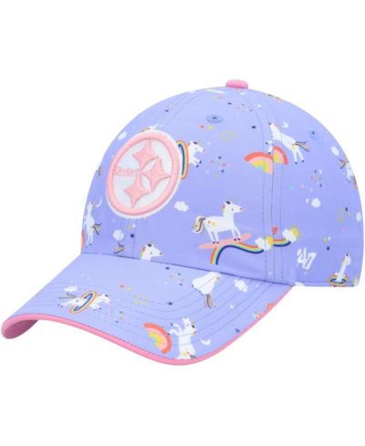 Детская регулируемая кепка '47 Purple Pittsburgh Steelers Unicorn Clean Up