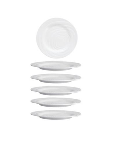 Fortessa Melamine Playa Blanca Plates, Set of 6