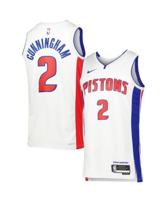Men's and Women's Nike Cade Cunningham White Detroit Pistons Swingman Jersey - Icon Edition
