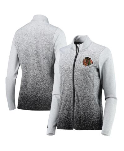 Women's Antigua White, Black Chicago Blackhawks Guide Desert Dry Full-Zip Jacket