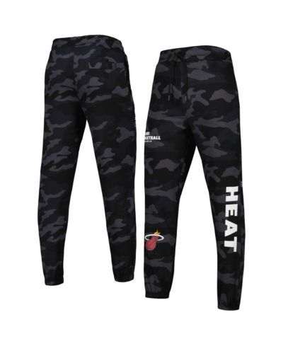 Men's New Era Black, Camo Miami Heat Tonal Joggers