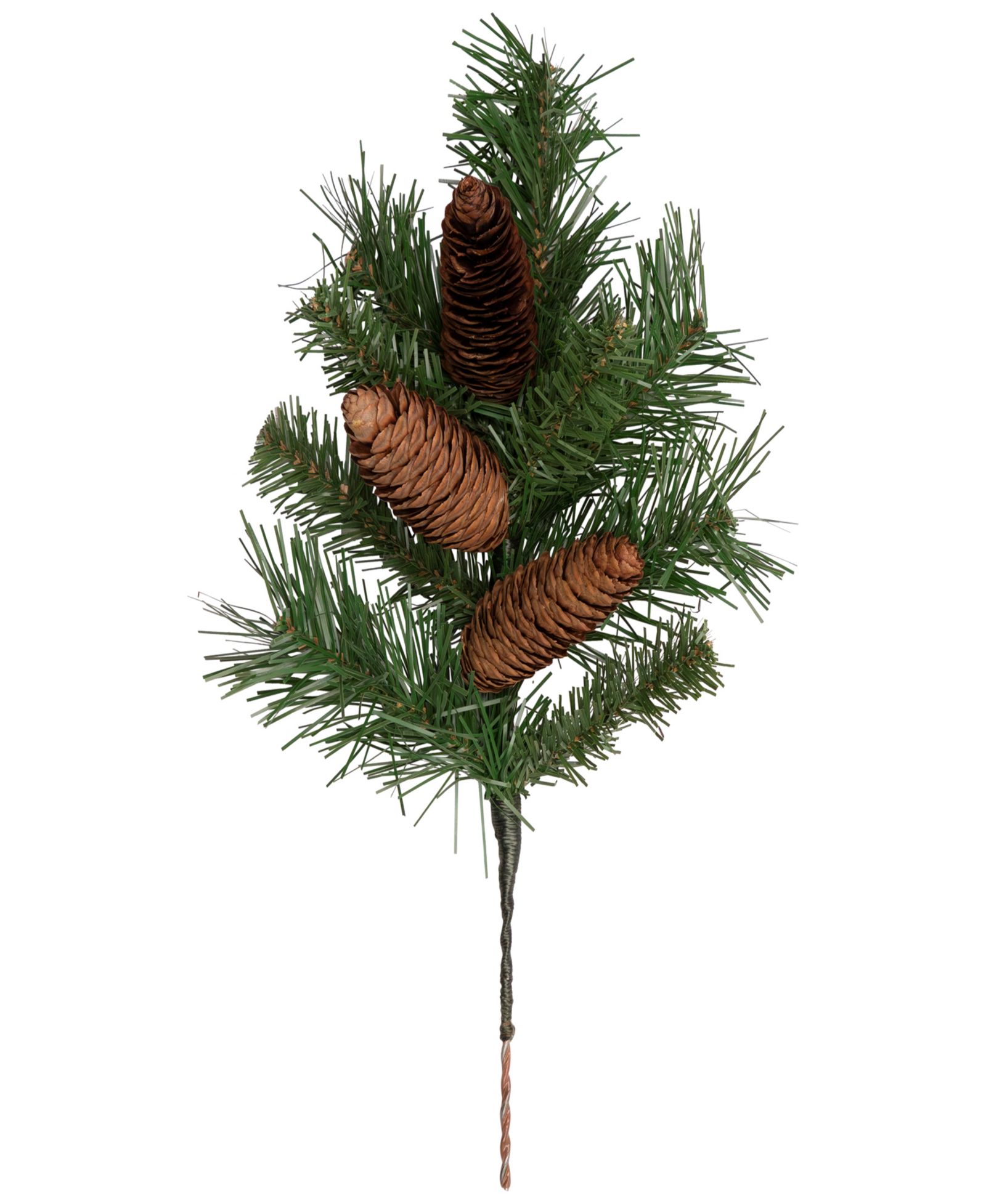 Искусственная елочная ветка Northlight Dakota Pine с шишками, 15"