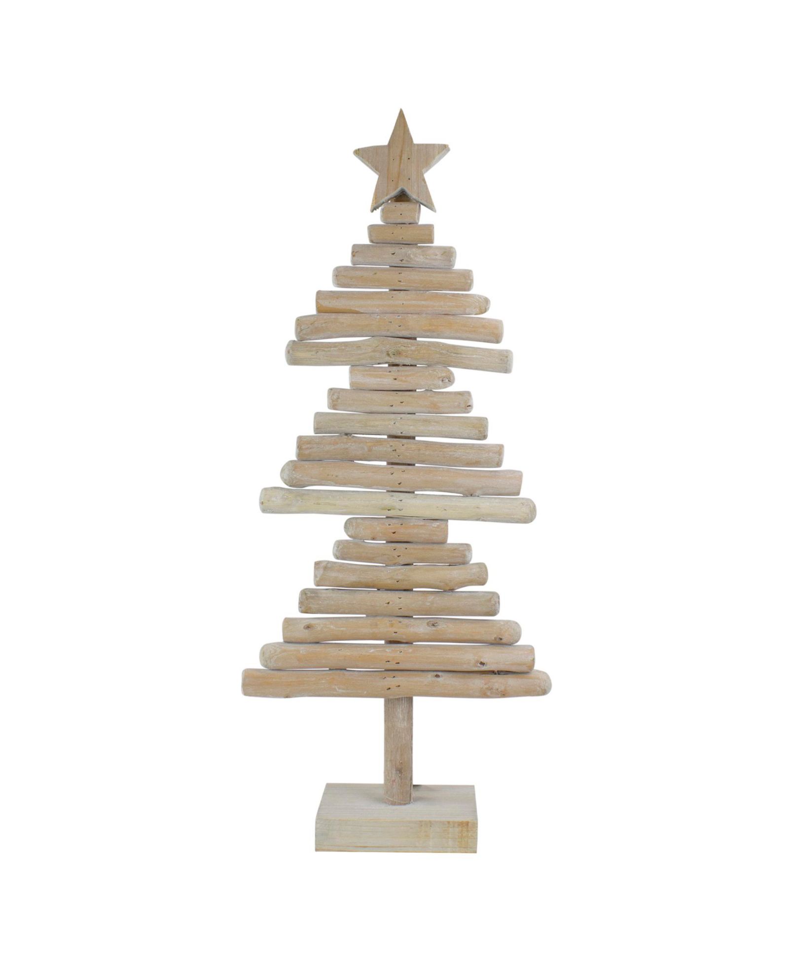 Рождественское дерево Northlight Rustic Wooden со звездой, 25.5"