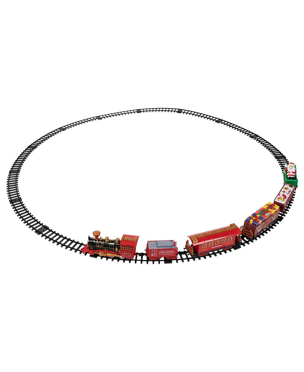 Northlight Battery Operated Lighted and Animated Christmas Train With Music and Sound Set, 22 Piece
