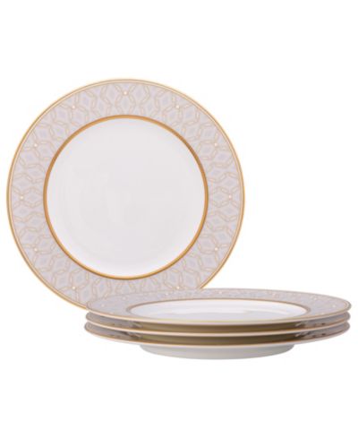 Noritake Noble Pearl Set of 4 Salad Plates, 8.50"