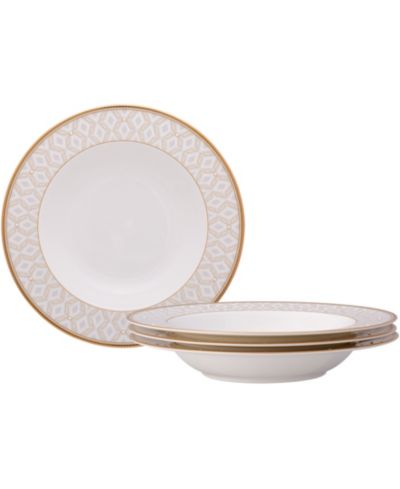 Noritake Noble Pearl Set of 4 Soup Bowls, 8.50", 12 oz.