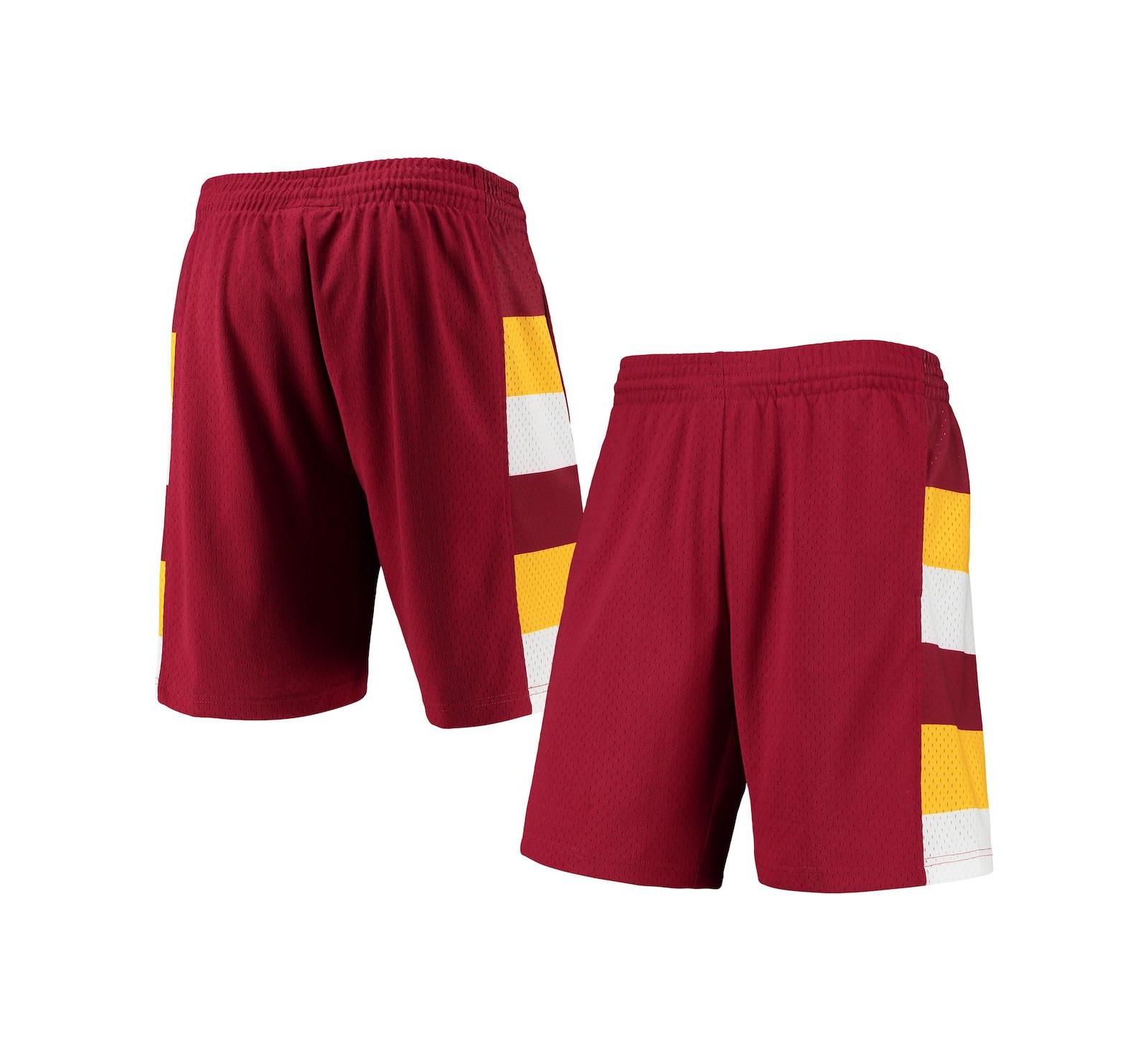 Mitchell & Ness Мужские шорты Mitchell & Ness Wine Cleveland Cavaliers 1979-80 Hardwood Classics Swingman