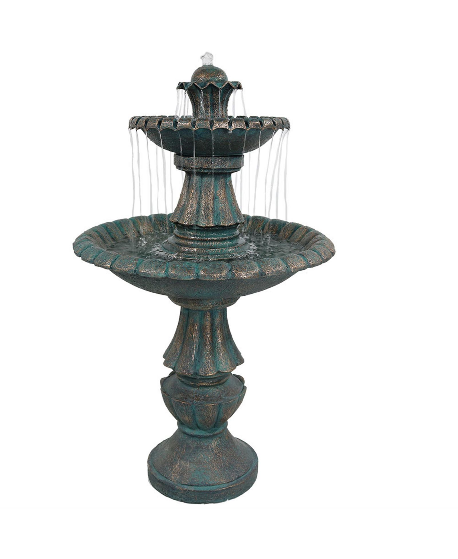 Sunnydaze Decor Уличный фонтан Nouveau из полирезина и стекловолокна, 41"H