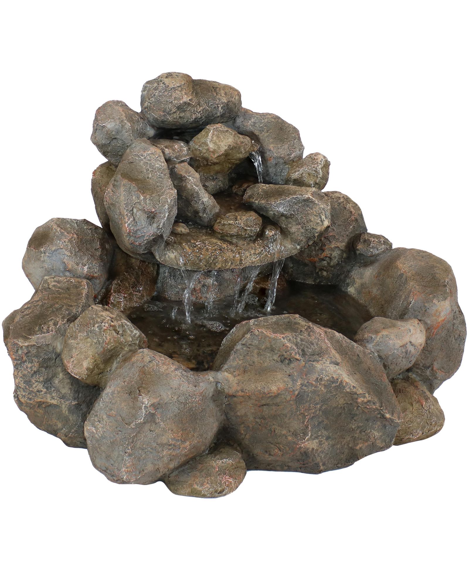 Декоративный уличный фонтан Sunnydaze Decor Electric Resin Rocky Ravine Waterfall 18"H