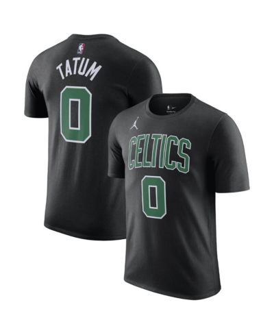 Мужская футболка Jordan Jayson Tatum Black Boston Celtics 2022/23 Statement Edition
